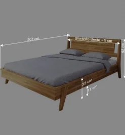 Wohnen 190cm Unterlänge Bettgestell aus Holz - Hardus