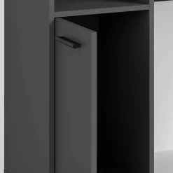 Wohnen Computer Winkeltisch in Anthrazit - Ricky