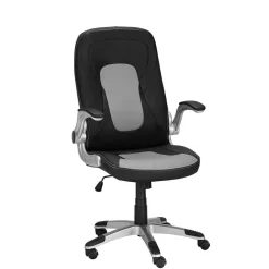 Wohnen Computerstuhl in Schwarz mit Grau - Frunz