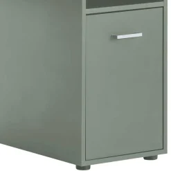 Kinder Wohnen Computertisch mit Aufsatz in Graugrün - Tageda