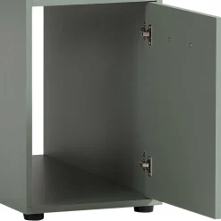 Kinder Wohnen Computertisch mit Aufsatz in Graugrün - Tageda