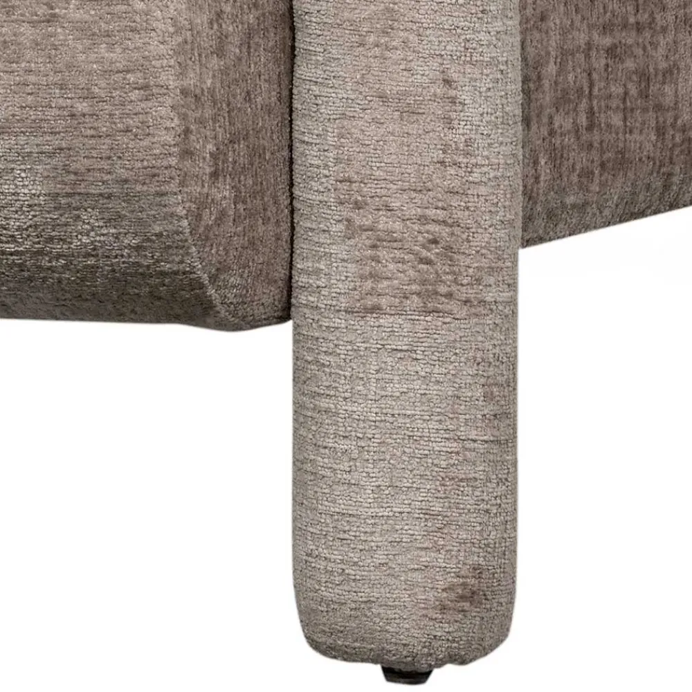 Wohnen Cooler Designer Sessel in Beige Samt - Sestron