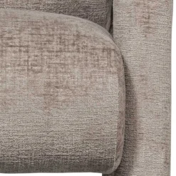 Wohnen Cooler Designer Sessel in Beige Samt - Sestron