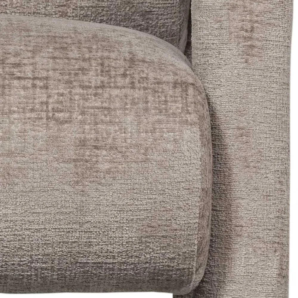 Wohnen Cooler Designer Sessel in Beige Samt - Sestron