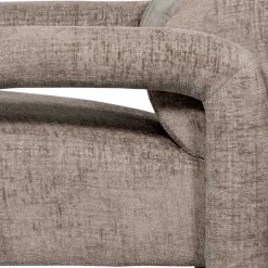 Wohnen Cooler Designer Sessel in Beige Samt - Sestron