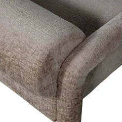 Wohnen Cooler Designer Sessel in Beige Samt - Sestron