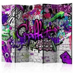 Wohnen Paravents|Kinder-Paravents*Cooler Jugend Paravent Graffiti Wand - Nelani