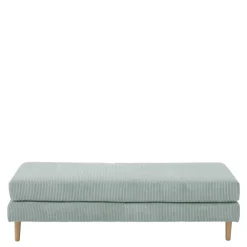 Wohnen Barhocker|Hocker*Cord Couchhocker in Silbergrau - Sectian