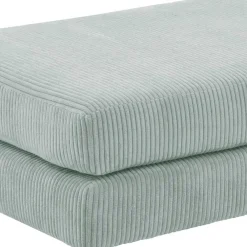 Wohnen Barhocker|Hocker*Cord Couchhocker in Silbergrau - Sectian