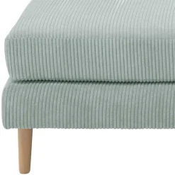 Wohnen Barhocker|Hocker*Cord Couchhocker in Silbergrau - Sectian