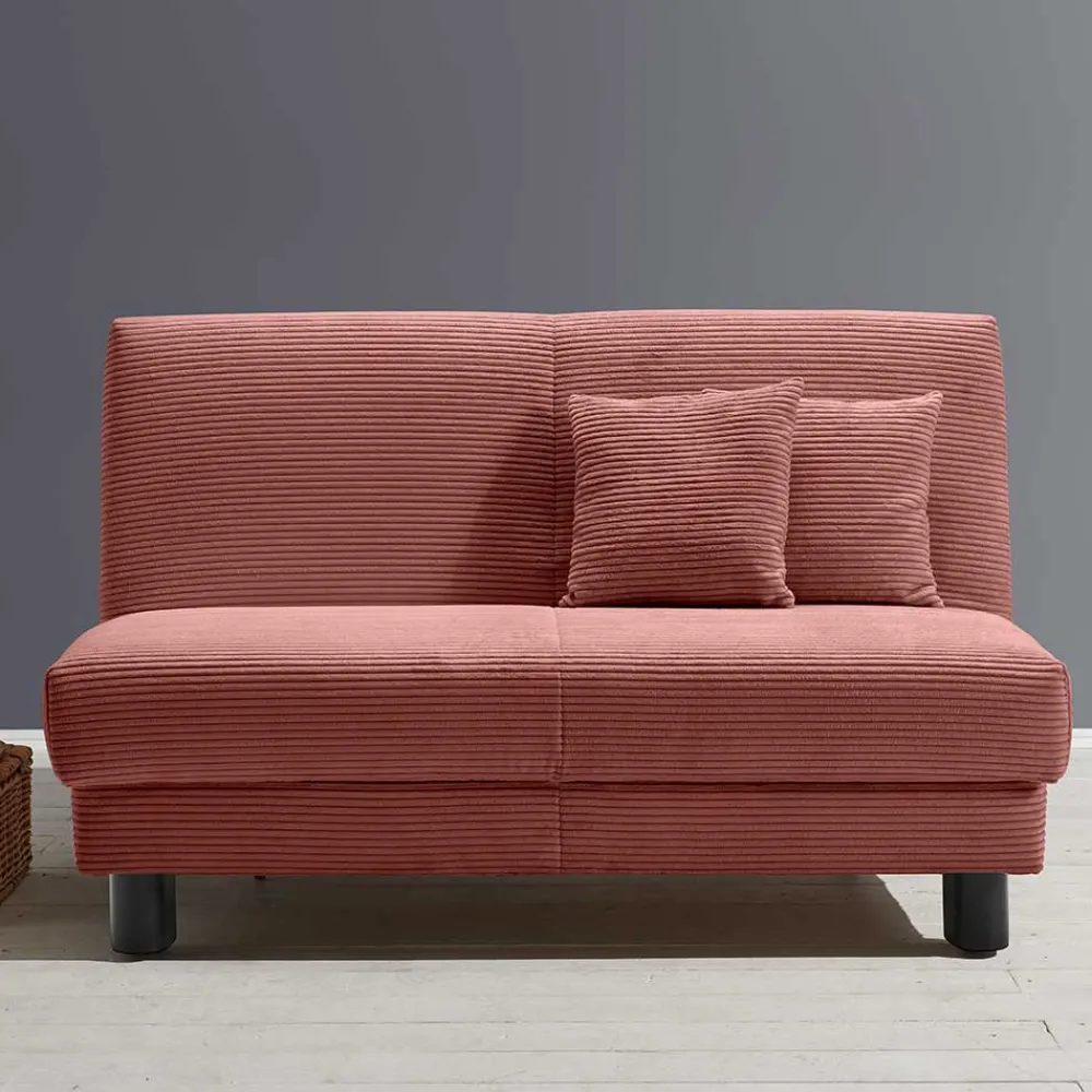 Wohnen Schlafsofas*Cord Faltsofa in Rot 145x85x100 - Jannik