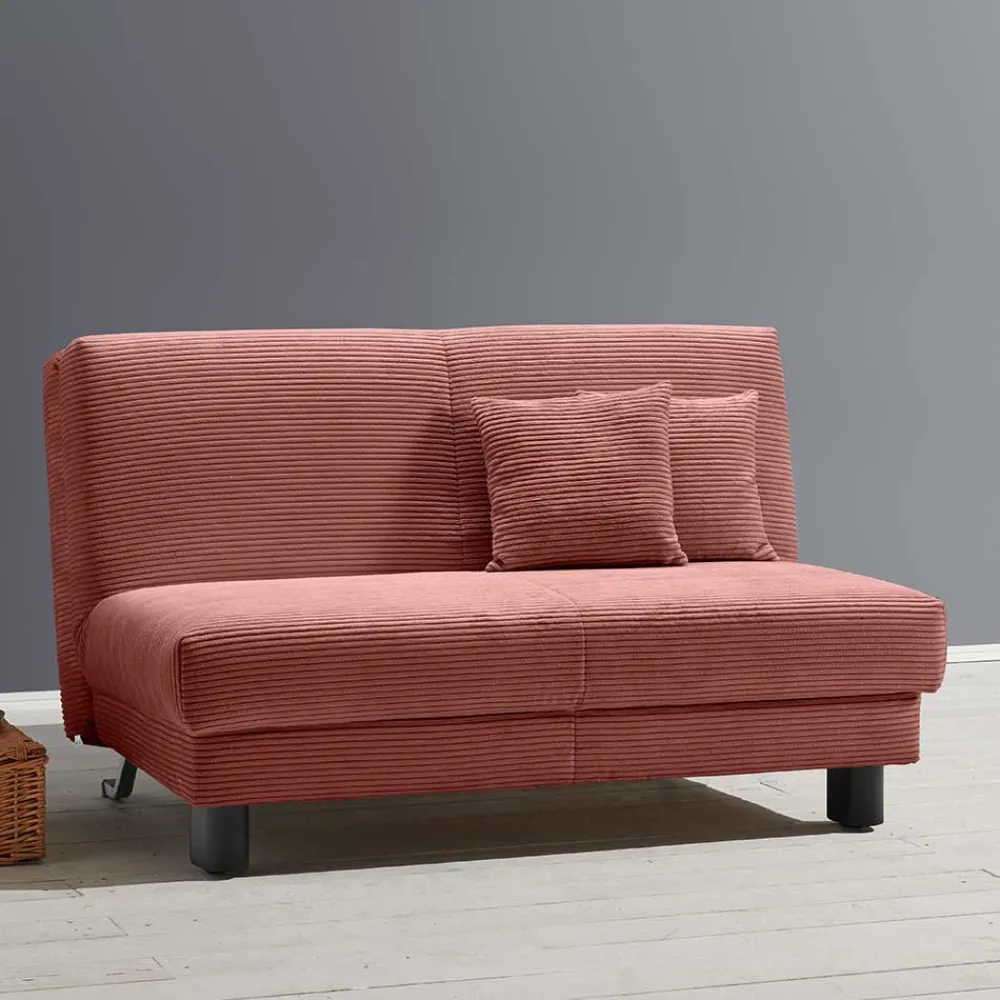 Wohnen Schlafsofas*Cord Faltsofa in Rot 145x85x100 - Jannik
