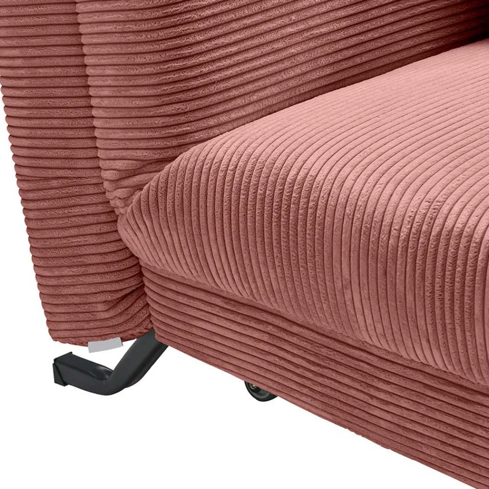Wohnen Schlafsofas*Cord Faltsofa in Rot 145x85x100 - Jannik