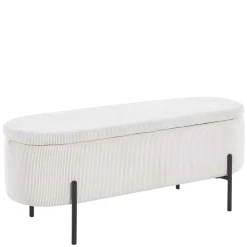 Wohnen Küchenbänke|Esszimmerbänke*Cord Polsterbank mit Stauraum Truhe - Donostia