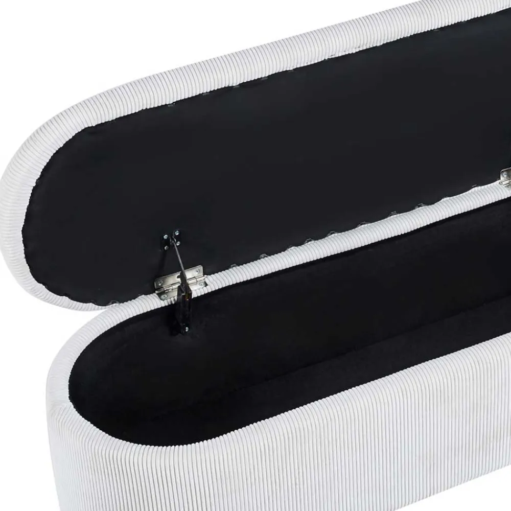 Wohnen Küchenbänke|Esszimmerbänke*Cord Polsterbank mit Stauraum Truhe - Donostia