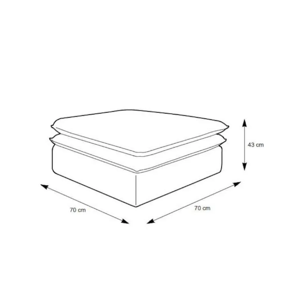 Wohnen Barhocker|Hocker*Cord Polsterhocker in Hellgrau - Tessina