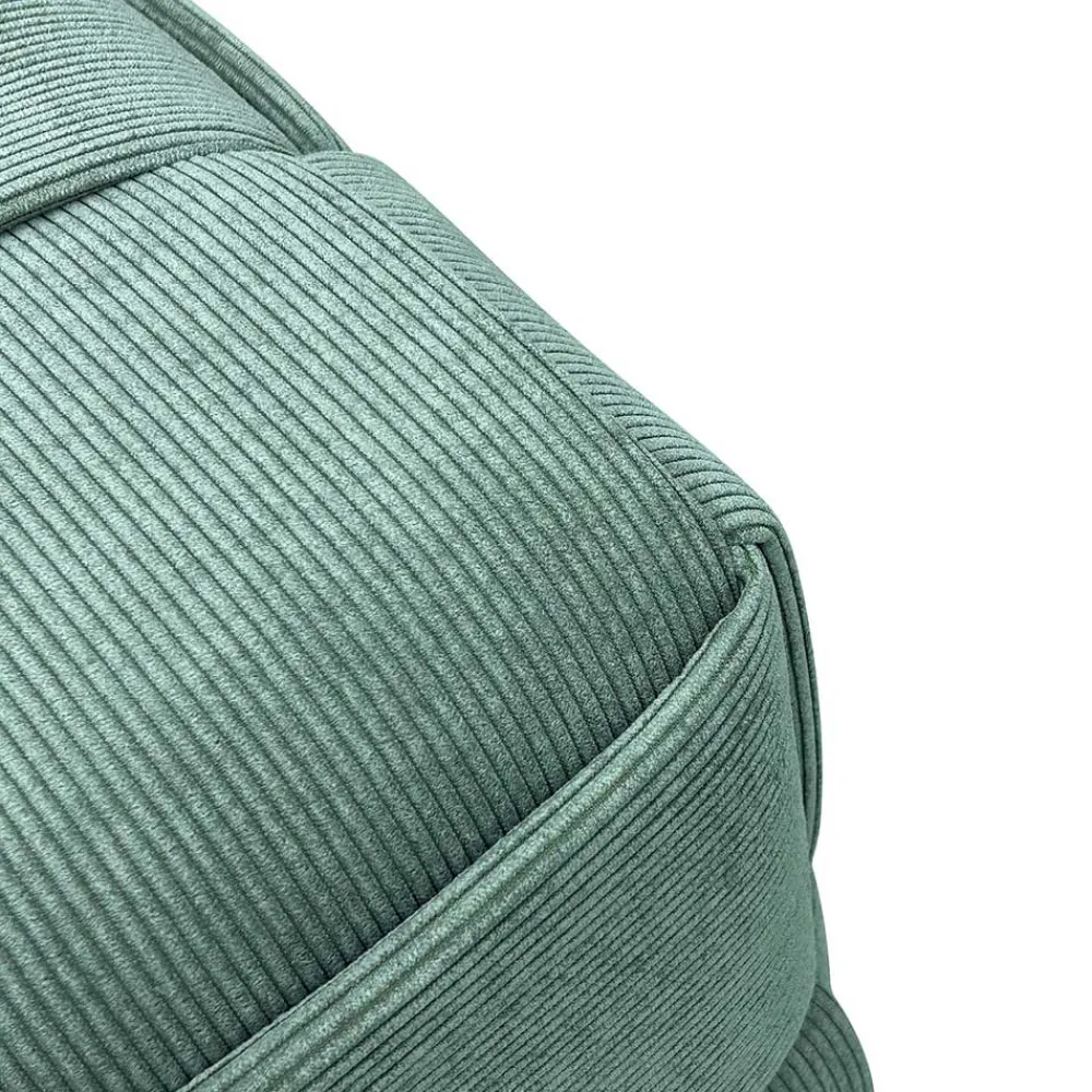 Wohnen Sessel & Hocker*Cord Pouf in Dunkelgrün - Glory