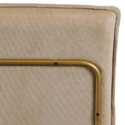 Wohnen Retro Möbel|Sessel & Hocker*Cord Wohnzimmerstuhl in Beige - Velsamos
