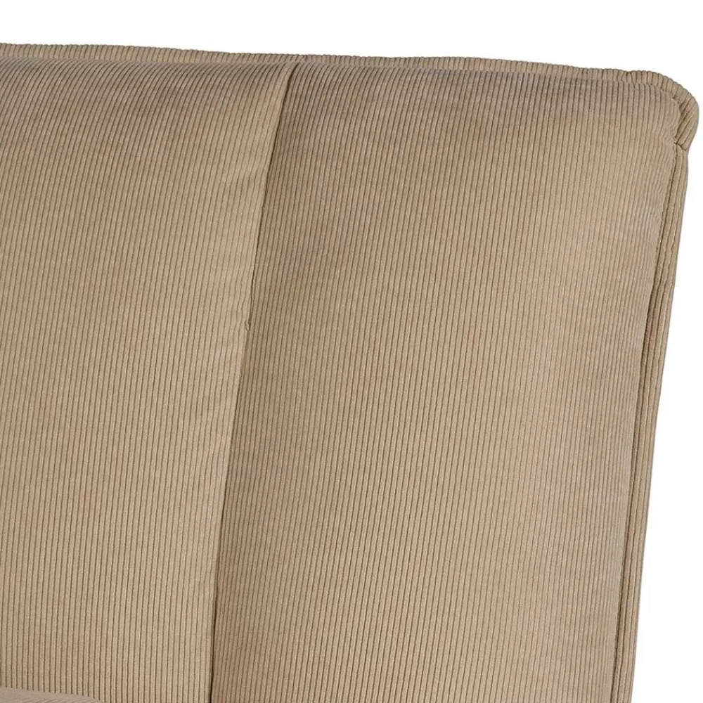Wohnen Retro Möbel|Sessel & Hocker*Cord Wohnzimmerstuhl in Beige - Velsamos
