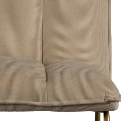 Wohnen Retro Möbel|Sessel & Hocker*Cord Wohnzimmerstuhl in Beige - Velsamos