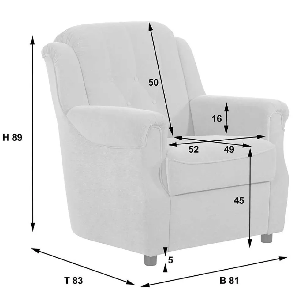 Wohnen Tische|Küchen-Essgruppen*Couch Garnitur im klassischen Stil - Mabu (dreiteilig)