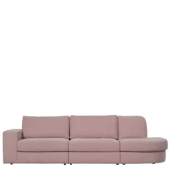 Wohnen Couch mit Armlehne links in Rosa - Draschna