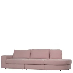 Wohnen Couch mit Armlehne links in Rosa - Draschna