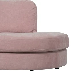 Wohnen Couch mit Armlehne links in Rosa - Draschna