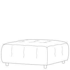 Wohnen Barhocker|Hocker*Couch Polsterhocker in Mauve Cord - Samorah