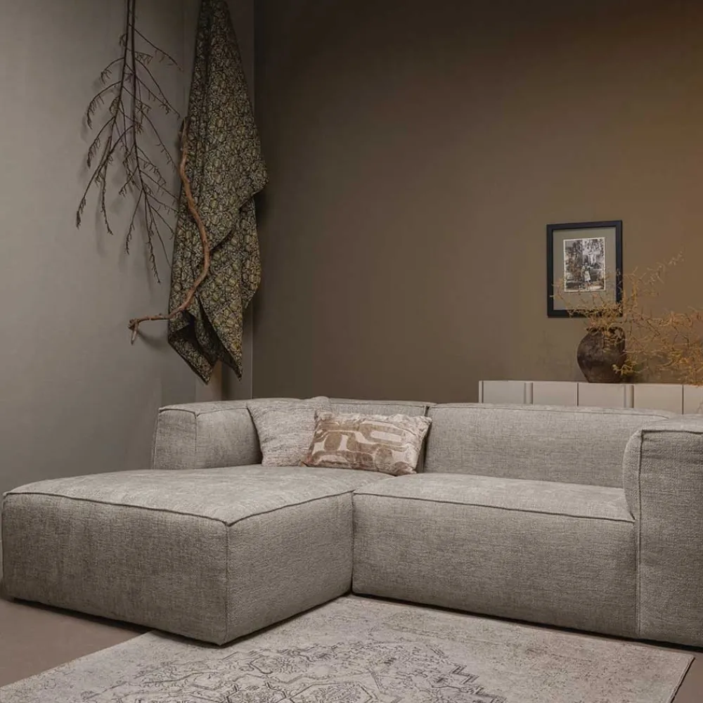 Wohnen Sofas|Sofa*Couchecke in Beigegrau meliert - Babro