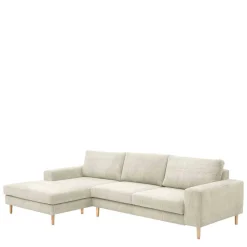 Wohnen Skandinavische Möbel|Sofas*Couchecke in Cremeweiß Cordbezug - Zubella