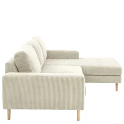 Wohnen Skandinavische Möbel|Sofas*Couchecke in Cremeweiß Cordbezug - Zubella