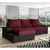 Wohnen Schlafsofas*Couchecke in Magenta und Schwarz - And