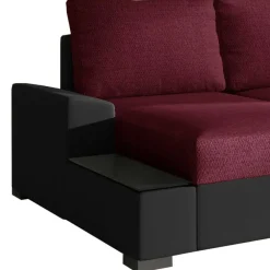Wohnen Schlafsofas*Couchecke in Magenta und Schwarz - And