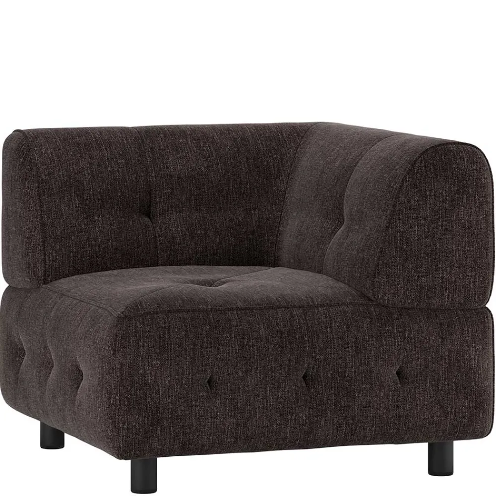Wohnen Sofas|Sofa*Couch-Eckmodul in Graubraun & Schwarz - Sundini