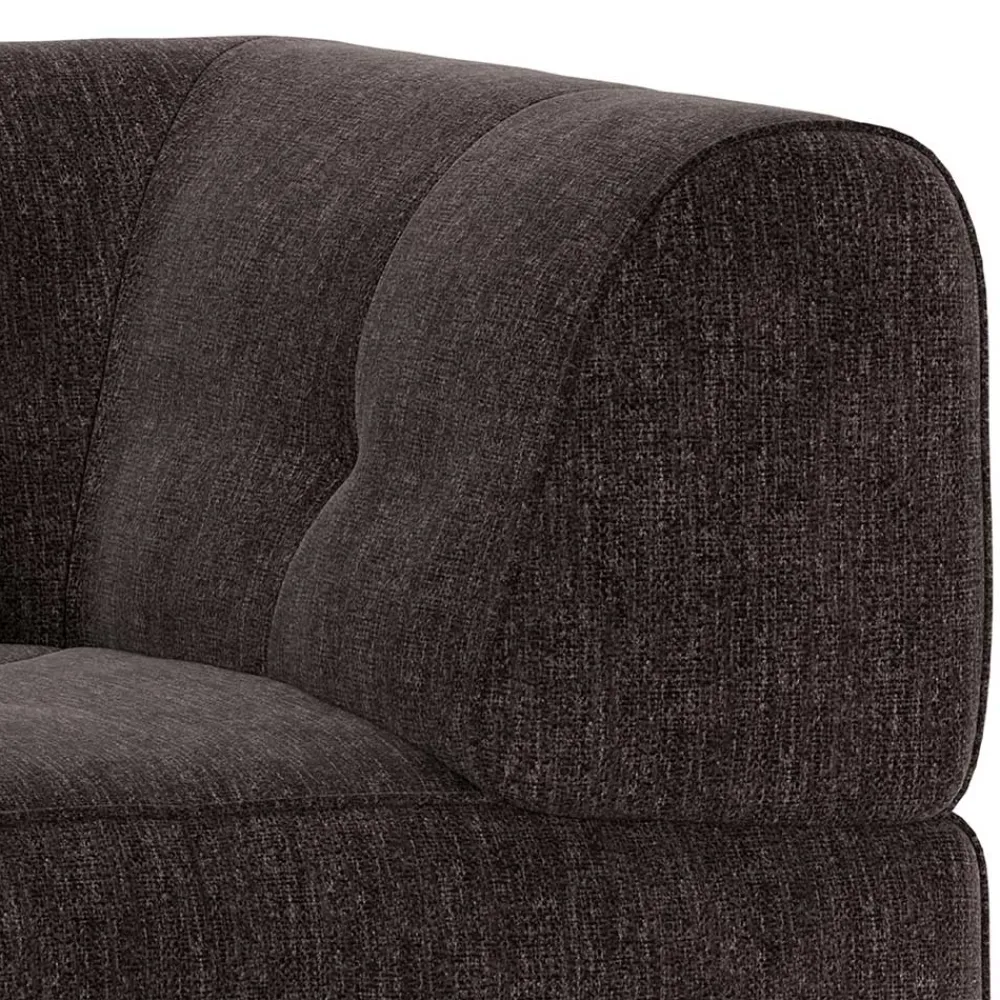 Wohnen Sofas|Sofa*Couch-Eckmodul in Graubraun & Schwarz - Sundini