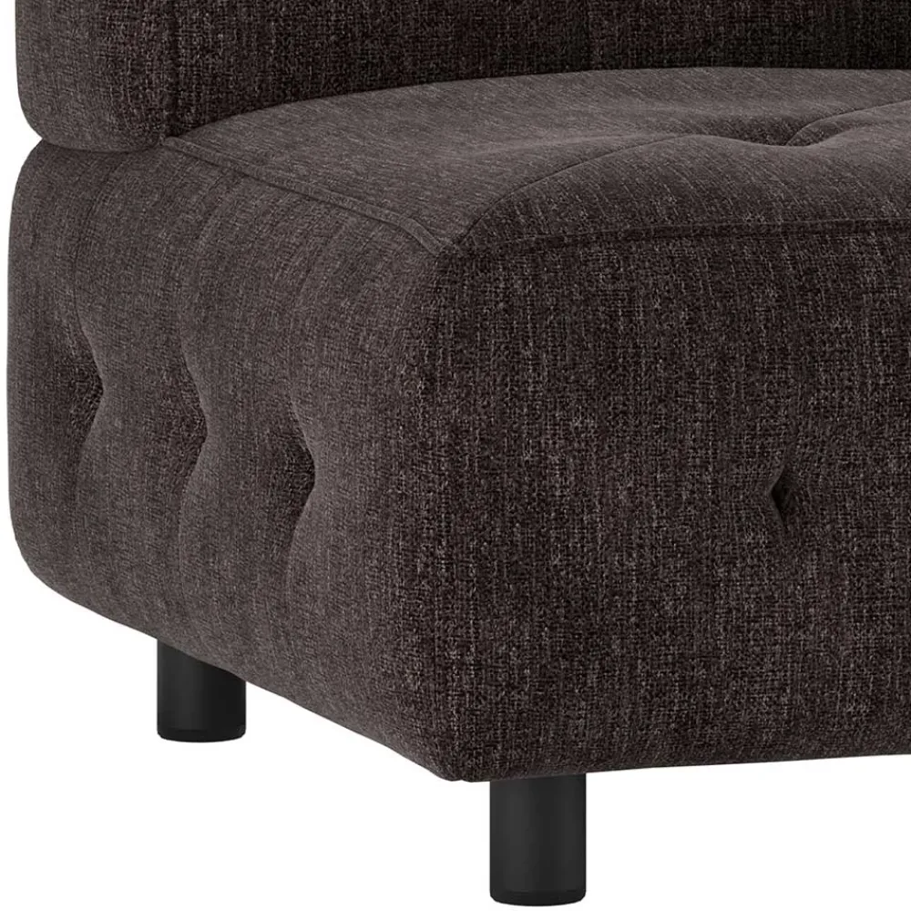 Wohnen Sofas|Sofa*Couch-Eckmodul in Graubraun & Schwarz - Sundini