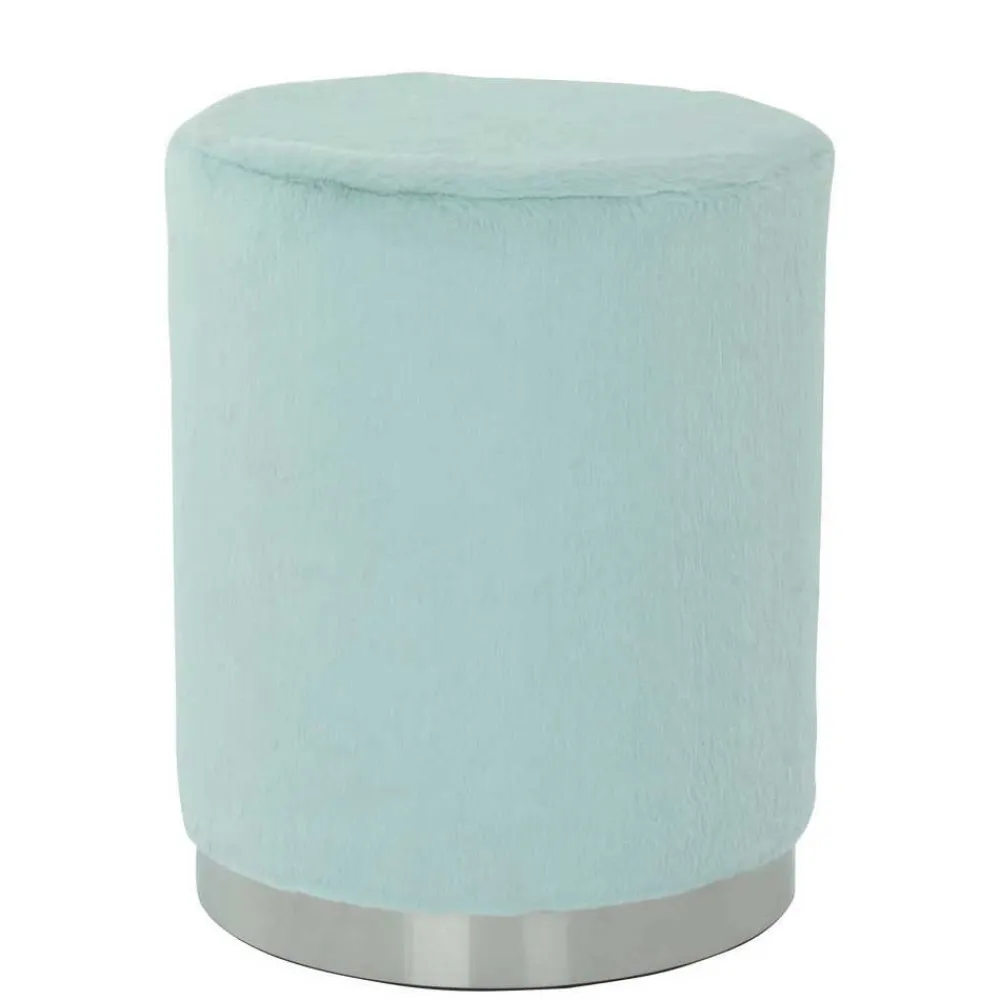 Wohnen Sessel & Hocker|Barhocker*Couchhocker in Hellblau mit Silber - Lightning