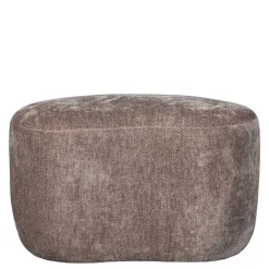 Wohnen Couchhocker in Taupe Chenille - Fridelia