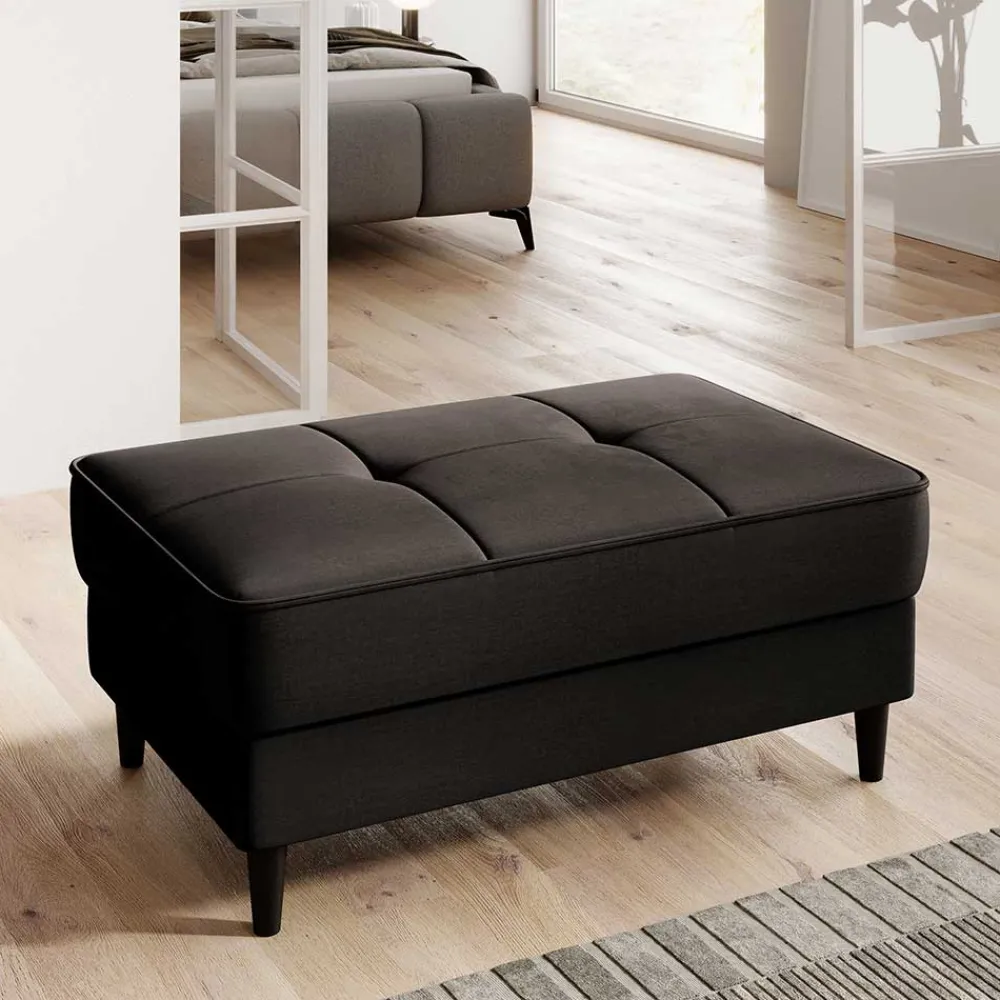 Wohnen Braune Möbel|Barhocker*Couchhocker mit Stauraum in Dunkelbraun - Drosalina