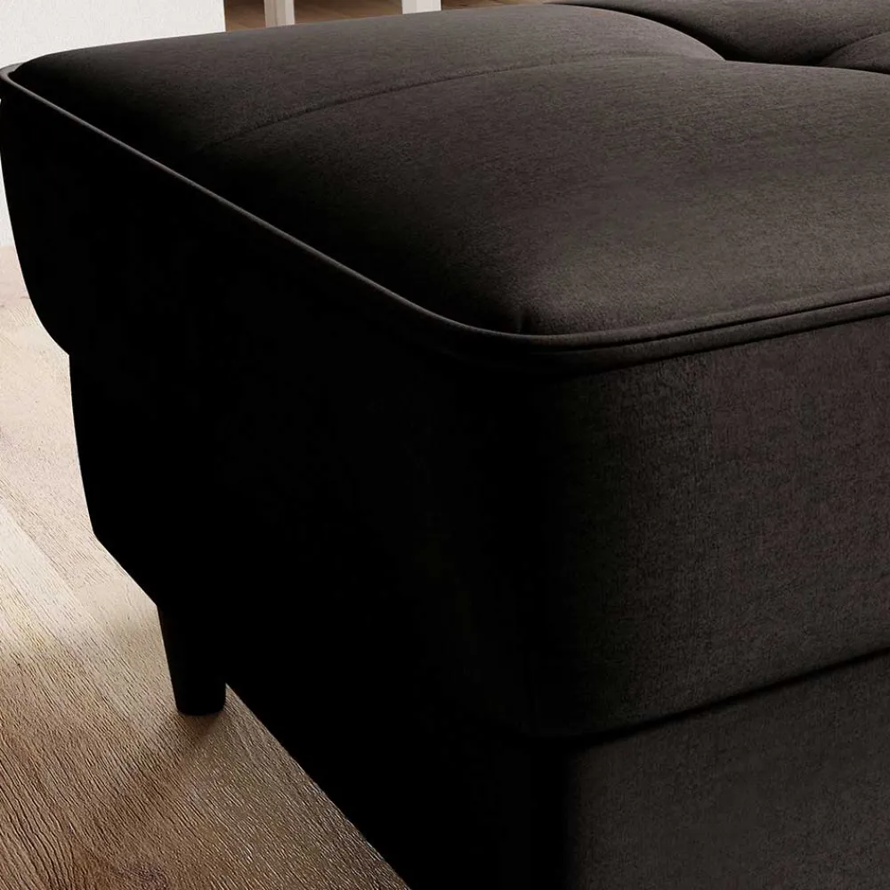 Wohnen Braune Möbel|Barhocker*Couchhocker mit Stauraum in Dunkelbraun - Drosalina