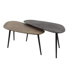 Wohnen Couchtisch Duo in Nierenform - Emra (zweiteilig)