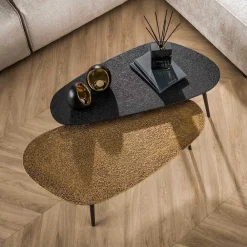 Wohnen Couchtisch Duo in Nierenform - Emra (zweiteilig)