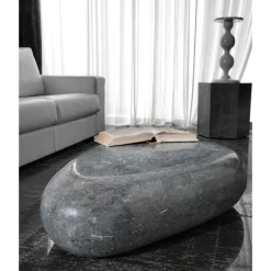 Wohnen Graue Möbel|Designermöbel*Couchtisch Gionna ohne Ecken und Kanten