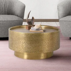 Wohnen Couchtisch in Gold und Bronze - Beaven
