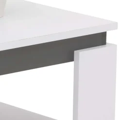 Wohnen Couchtisch in Weiß mit Anthrazit - Blacky