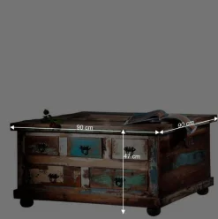 Wohnen Landhausmöbel|Designermöbel*Couchtisch Jamaica im Vintage Design