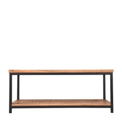 Wohnen Loft Möbel|Industrial Möbel*Couchtisch mit Ablageboden aus Massivholz - Jeen