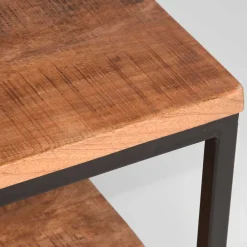 Wohnen Loft Möbel|Industrial Möbel*Couchtisch mit Ablageboden aus Massivholz - Jeen