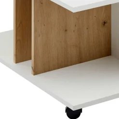Wohnen Couchtisch mit Ablagen auf Rollen - Hurada